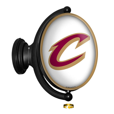 Cleveland Cavaliers: Original Oval Rotating Lighted Wall Sign - The Fan-Brand