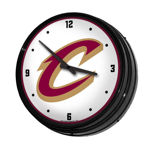 Cleveland Cavaliers: Retro Lighted Wall Clock - The Fan-Brand