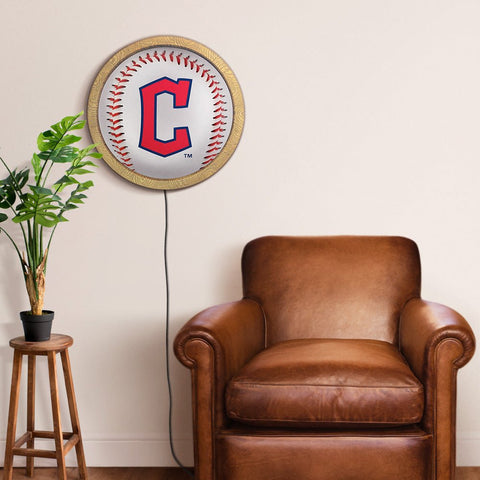 Cleveland Guardians: Barrel Framed Lighted Wall Sign - The Fan-Brand