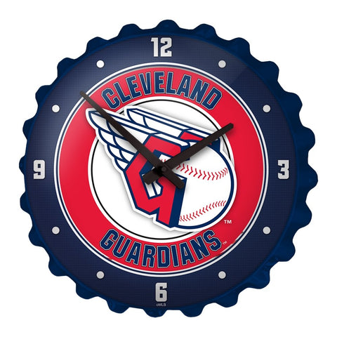 Cleveland Guardians: Baseball - Bottle Cap Wall Clock - The Fan-Brand