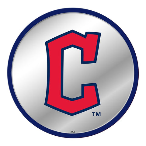 Cleveland Guardians: C Logo - Modern Disc Mirrored Wall Sign - The Fan-Brand