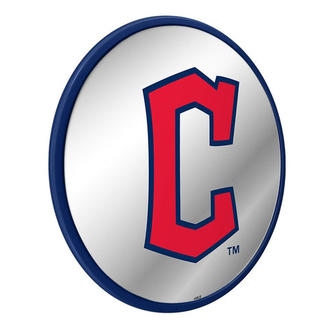 Cleveland Guardians: C Logo - Modern Disc Mirrored Wall Sign - The Fan-Brand