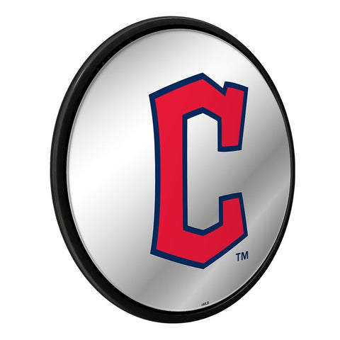 Cleveland Guardians: C Logo - Modern Disc Mirrored Wall Sign - The Fan-Brand