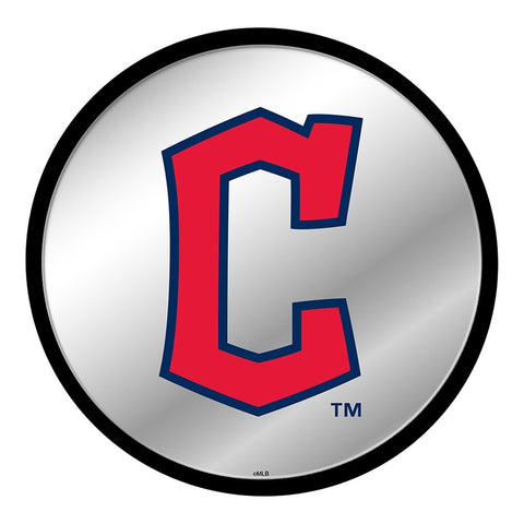 Cleveland Guardians: C Logo - Modern Disc Mirrored Wall Sign - The Fan-Brand