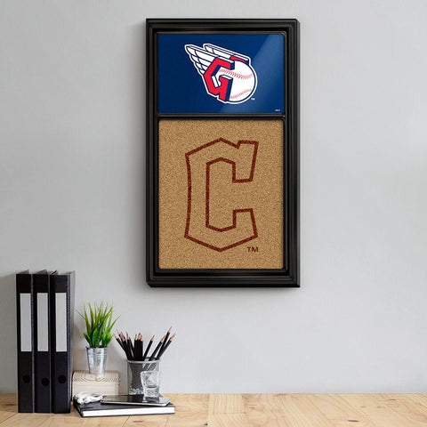 Cleveland Guardians: Dual Logo - Cork Note Board - The Fan-Brand