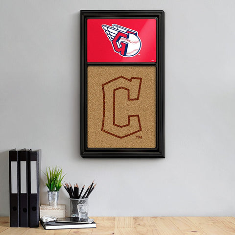 Cleveland Guardians: Dual Logo - Cork Note Board - The Fan-Brand