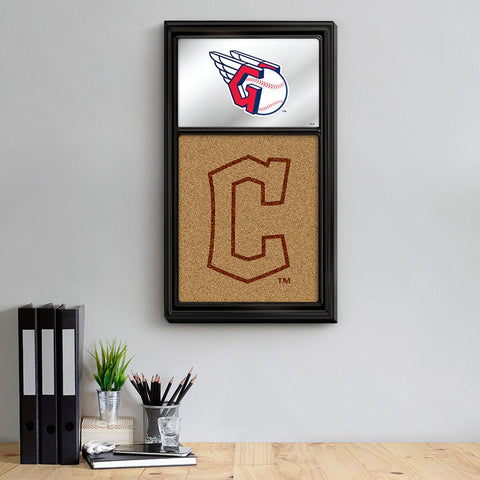 Cleveland Guardians: Dual Logo - Mirrored Dry Erase Note Board - The Fan-Brand