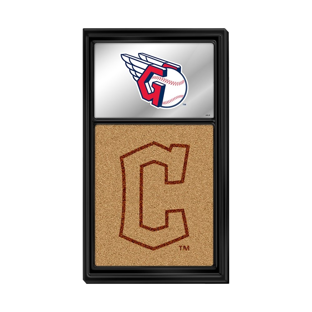 Cleveland Guardians: Dual Logo - Mirrored Dry Erase Note Board - The Fan-Brand