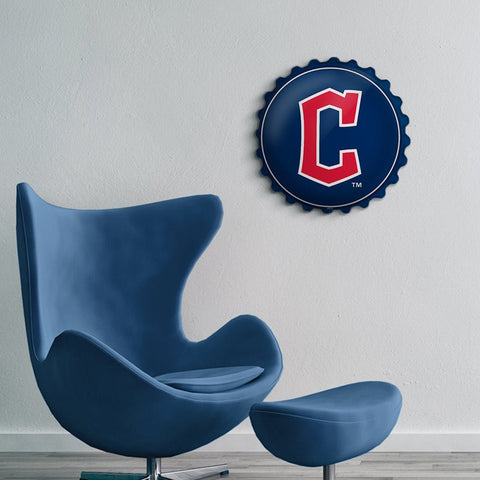 Cleveland Guardians: Logo - Bottle Cap Wall Sign - The Fan-Brand