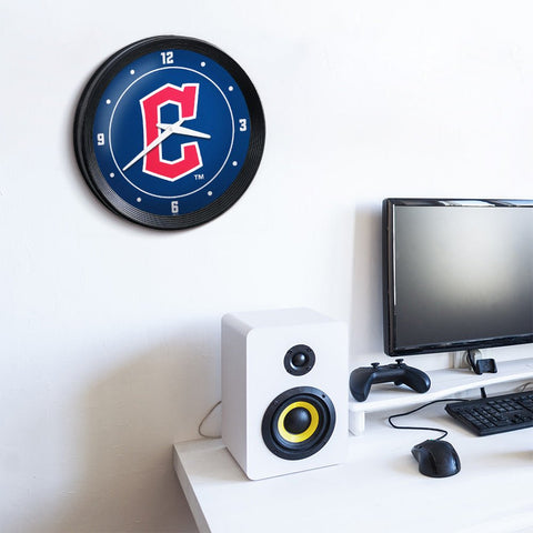 Cleveland Guardians: Logo - Ribbed Frame Wall Clock - The Fan-Brand