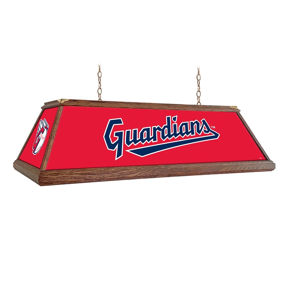 Cleveland Guardians: Premium Wood Pool Table Light - The Fan-Brand
