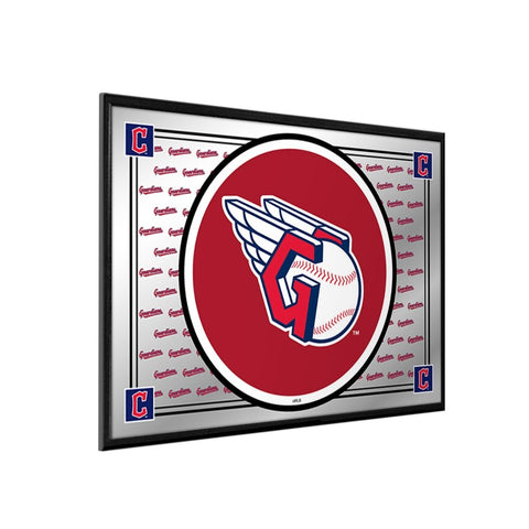 Cleveland Guardians: Team Spirit - Framed Mirrored Wall Sign - The Fan-Brand