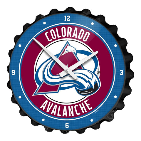 Colorado Avalanche: Bottle Cap Wall Clock - The Fan-Brand