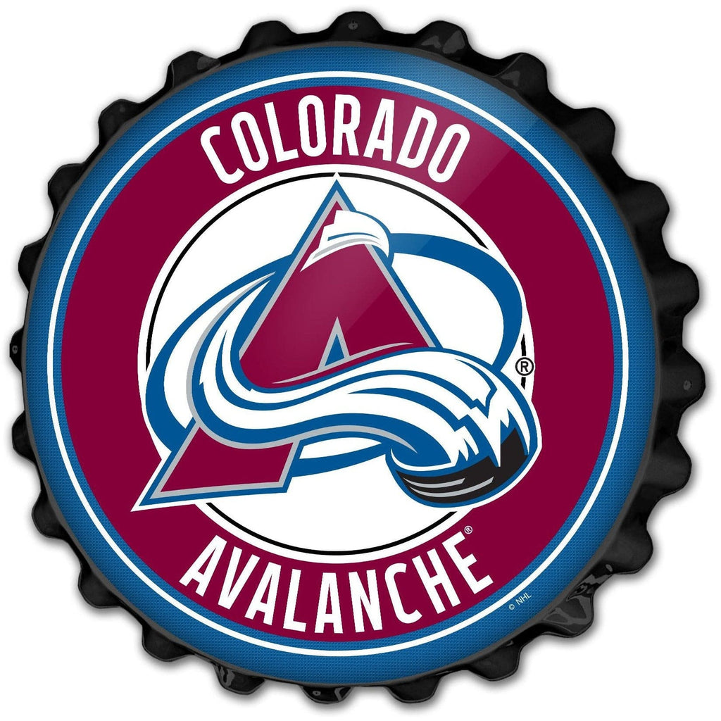 Colorado Avalanche: Bottle Cap Wall Sign - The Fan-Brand