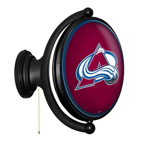 Colorado Avalanche: Original Oval Rotating Lighted Wall Sign - The Fan-Brand