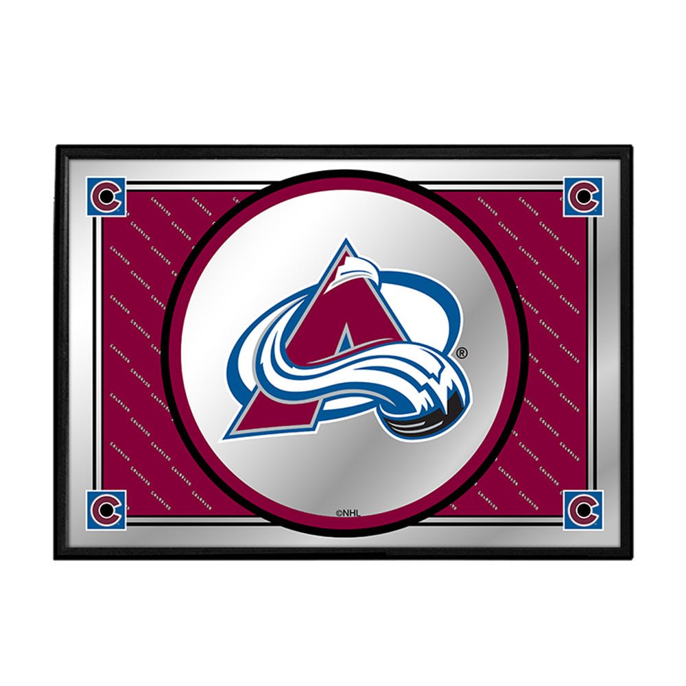 Colorado Avalanche: Team Spirit - Framed Mirrored Wall Sign - The Fan-Brand
