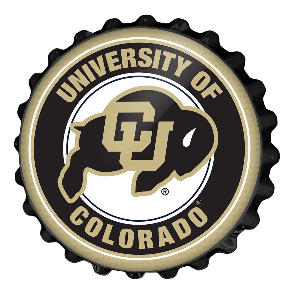 Colorado Buffaloes: Bottle Cap Wall Sign - The Fan-Brand