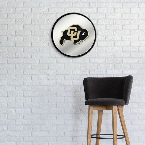 Colorado Buffaloes: Modern Disc Mirrored Wall Sign - The Fan-Brand