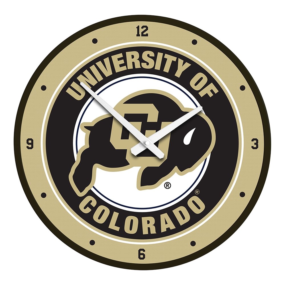 Colorado Buffaloes: Modern Disc Wall Clock - The Fan-Brand