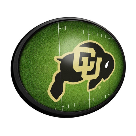 Colorado Buffaloes: On the 50 - Oval Slimline Lighted Wall Sign - The Fan-Brand