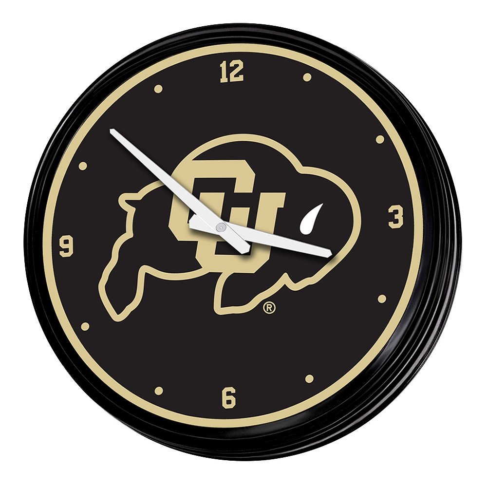 Colorado Buffaloes: Retro Lighted Wall Clock - The Fan-Brand