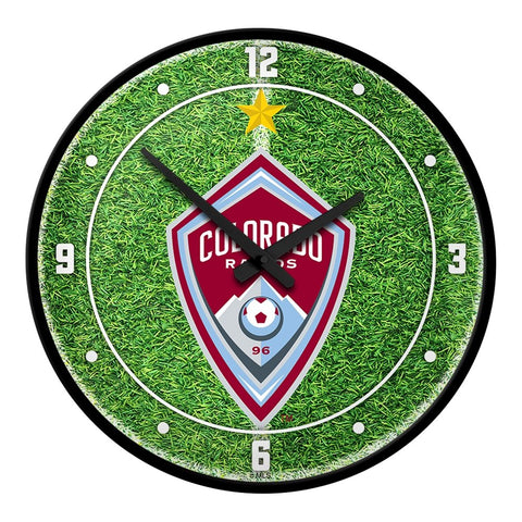 Colorado Rapids: Pitch - Modern Disc Wall Clock - The Fan-Brand
