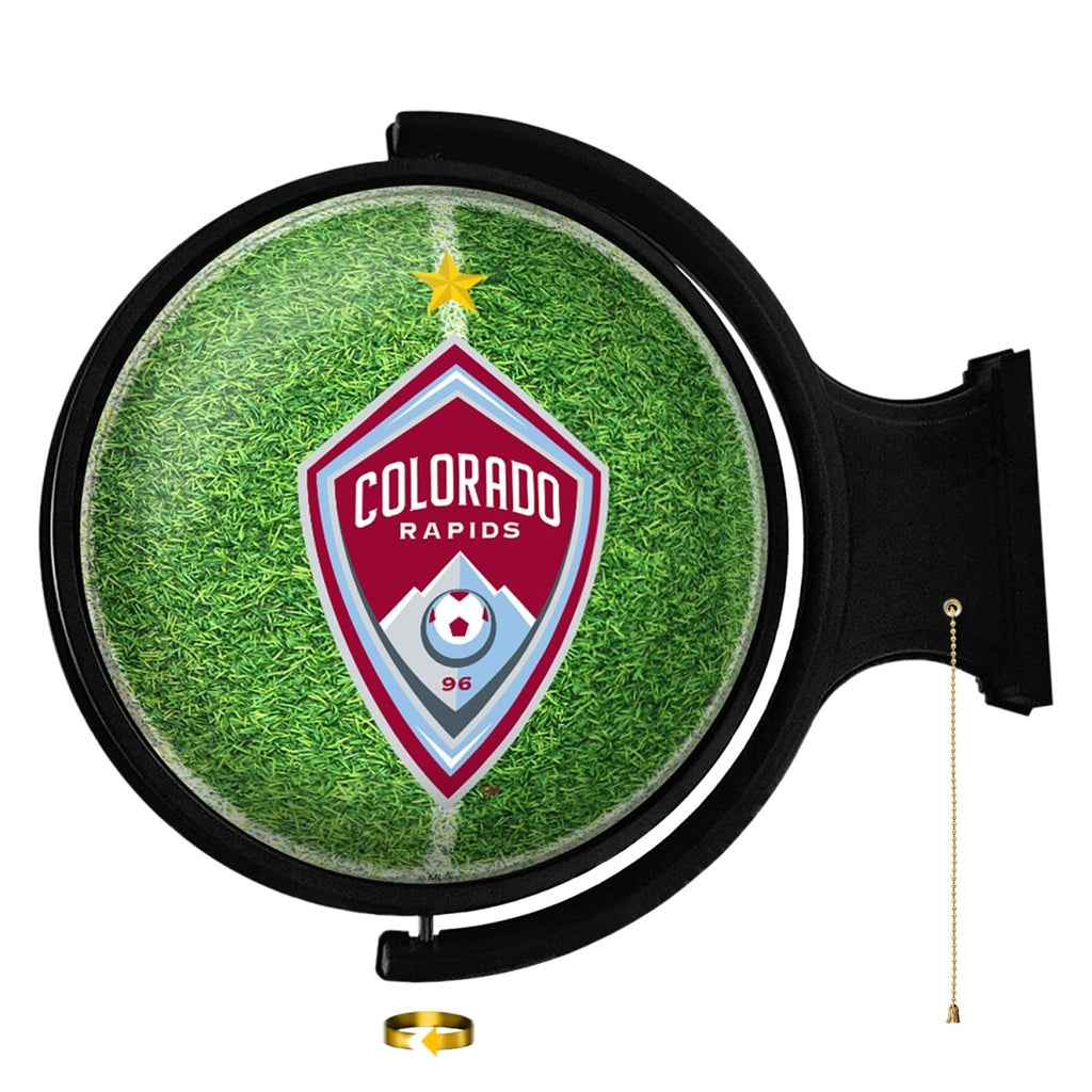 Colorado Rapids: Pitch - Original Round Rotating Lighted Wall Sign - The Fan-Brand