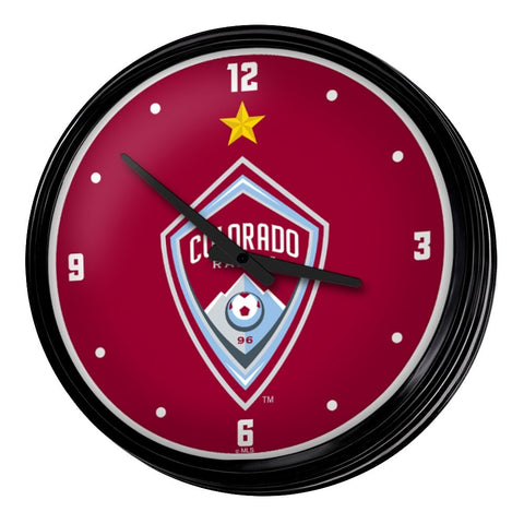 Colorado Rapids: Retro Lighted Wall Clock - The Fan-Brand
