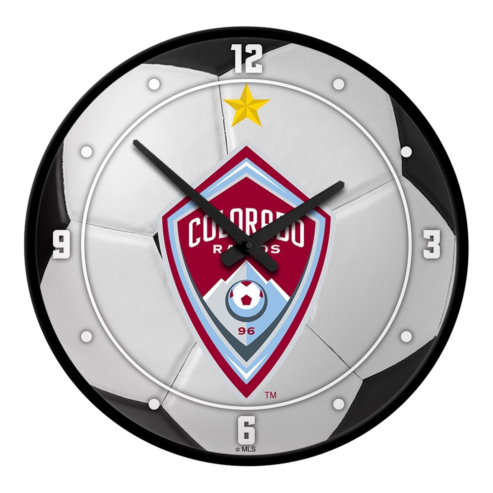 Colorado Rapids: Soccer Ball - Modern Disc Wall Clock - The Fan-Brand