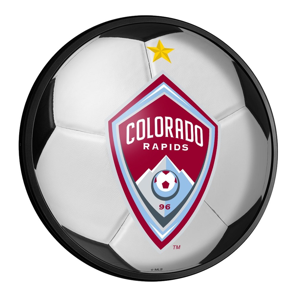 Colorado Rapids: Soccer - Round Slimline Lighted Wall Sign - The Fan-Brand