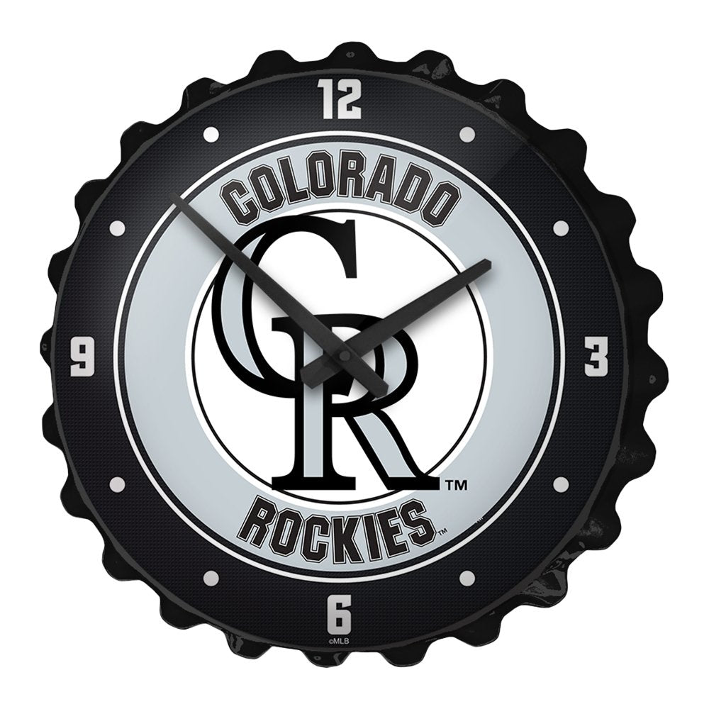 Colorado Rockies: Baseball - Bottle Cap Wall Clock - The Fan-Brand