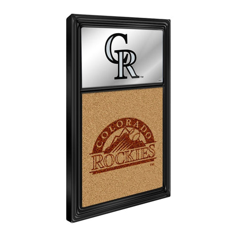 Colorado Rockies: Dual Logo - Mirrored Dry Erase Note Board - The Fan-Brand