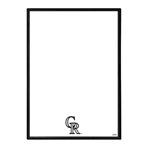 Colorado Rockies: Framed Dry Erase Wall Sign - The Fan-Brand