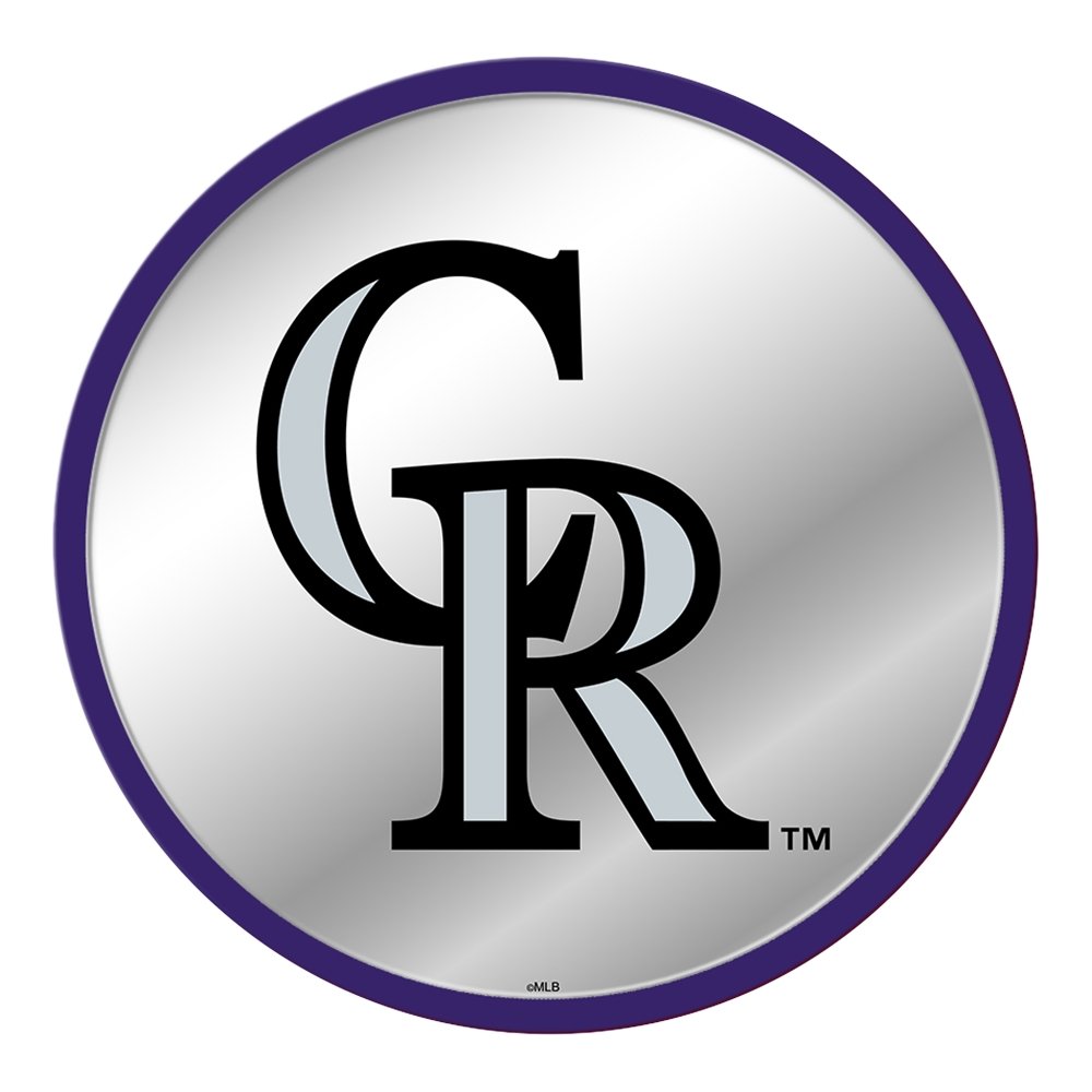 Colorado Rockies: Modern Disc Mirrored Wall Sign - The Fan-Brand