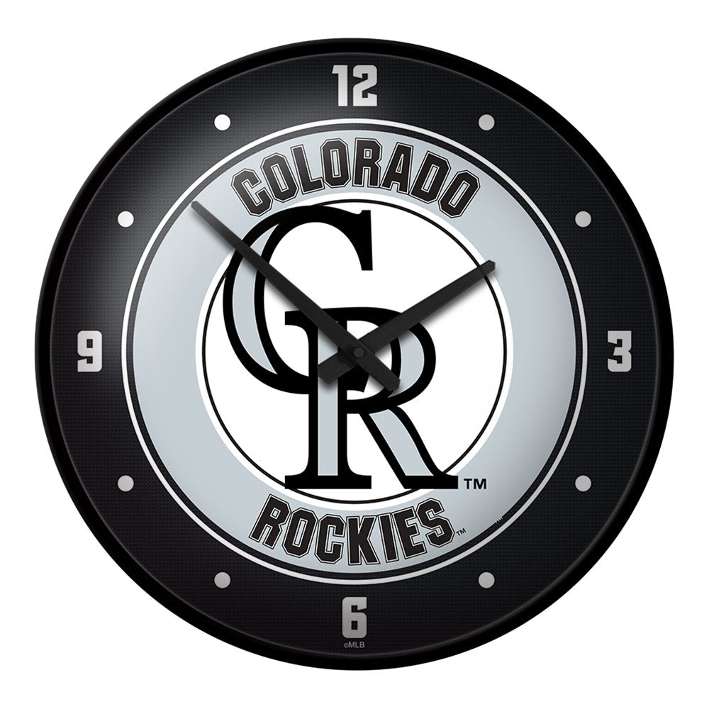 Colorado Rockies: Modern Disc Wall Clock - The Fan-Brand