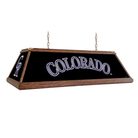 Colorado Rockies: Premium Wood Pool Table Light - The Fan-Brand