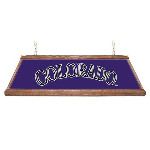 Colorado Rockies: Premium Wood Pool Table Light - The Fan-Brand