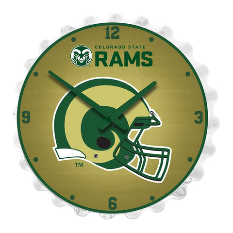 Colorado State Rams: Helmet - Bottle Cap Wall Clock - The Fan-Brand