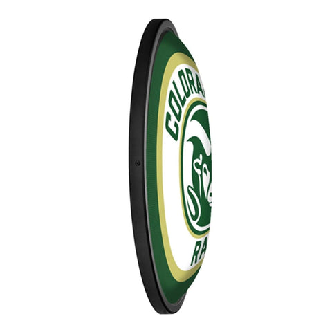 Csu Rams Sign Colorado State Rams: Logo - Round Slimline Lighted Wall Sign - The Fan ...