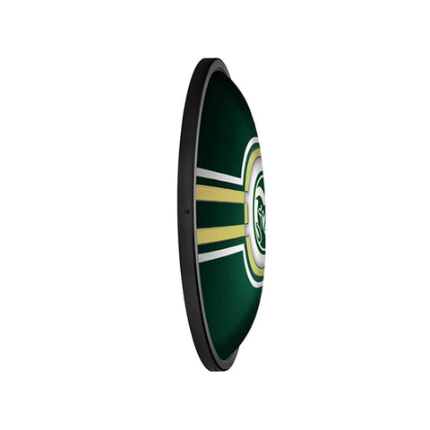Colorado State Rams: Oval Slimline Lighted Wall Sign - The Fan-Brand