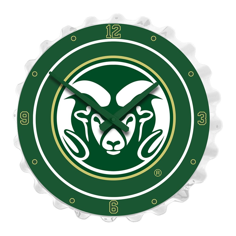 Colorado State Rams: Rams - Bottle Cap Wall Clock - The Fan-Brand