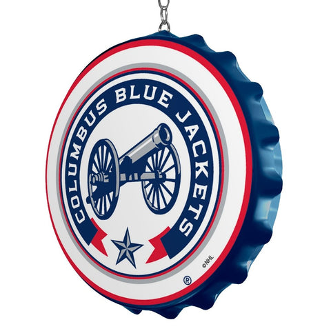 Columbus Blue Jackets: Bottle Cap Dangler - The Fan-Brand