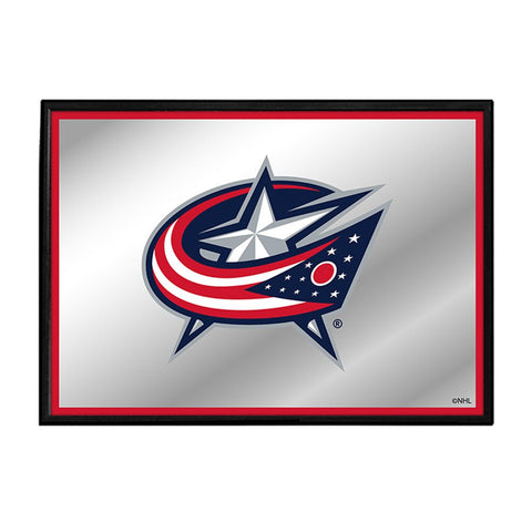 Columbus Blue Jackets: Framed Mirrored Wall Sign - The Fan-Brand