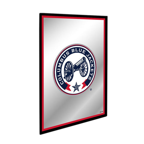 Columbus Blue Jackets: Logo - Framed Mirrored Wall Sign - The Fan-Brand