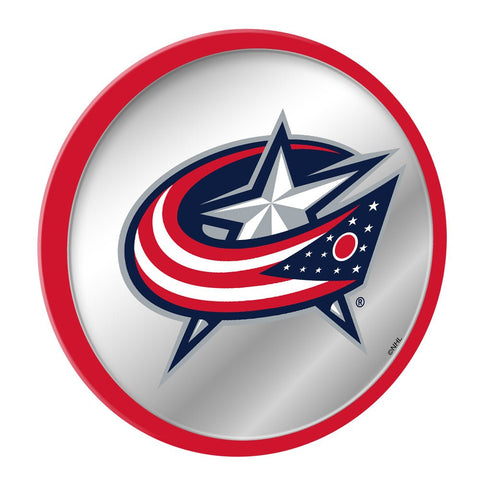 Columbus Blue Jackets: Modern Disc Mirrored Wall Sign - The Fan-Brand