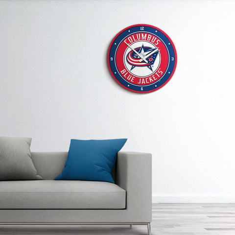 Columbus Blue Jackets: Modern Disc Wall Clock - The Fan-Brand