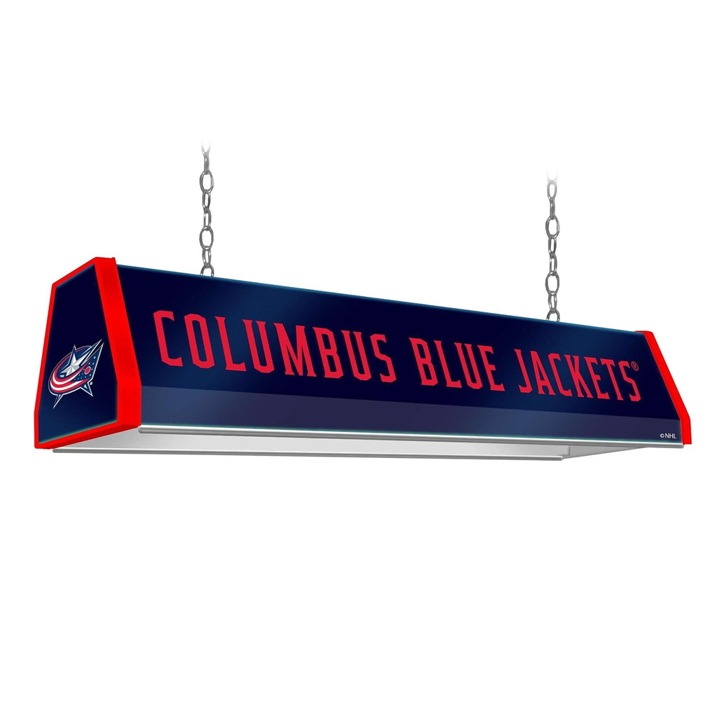 Ultimate Hockey Fans Columbus Blue Jackets 55-in Brushed LED Indoor Downrod  or Flush Mount Ceiling Fan with Light Remote (4-Blade) at