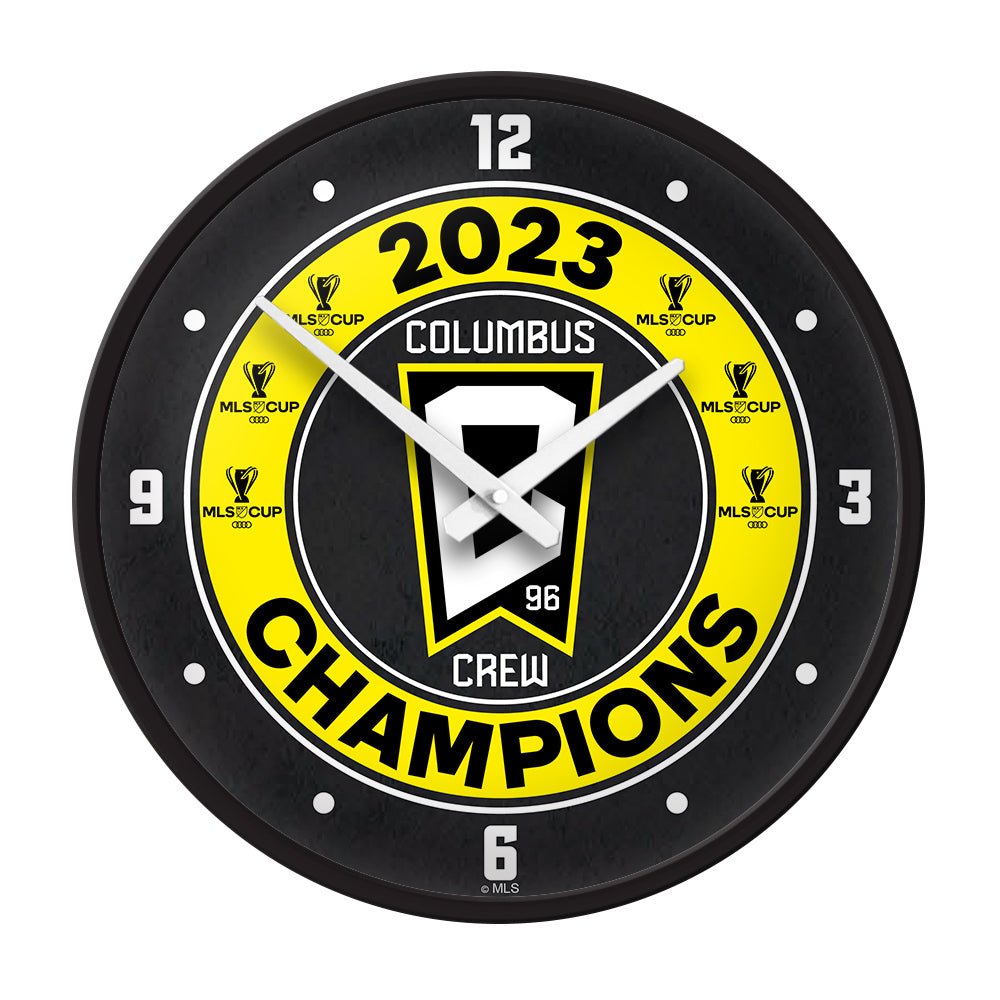 Columbus Crew: 6x MLS Cup Champs - Modern Disc Wall Clock - The Fan-Brand