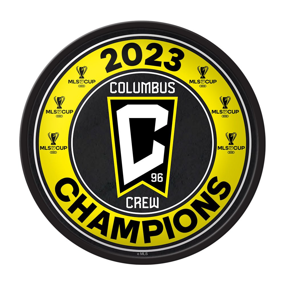 Columbus Crew: 6x MLS Cup Champs - Modern Disc Wall Sign - The Fan-Brand