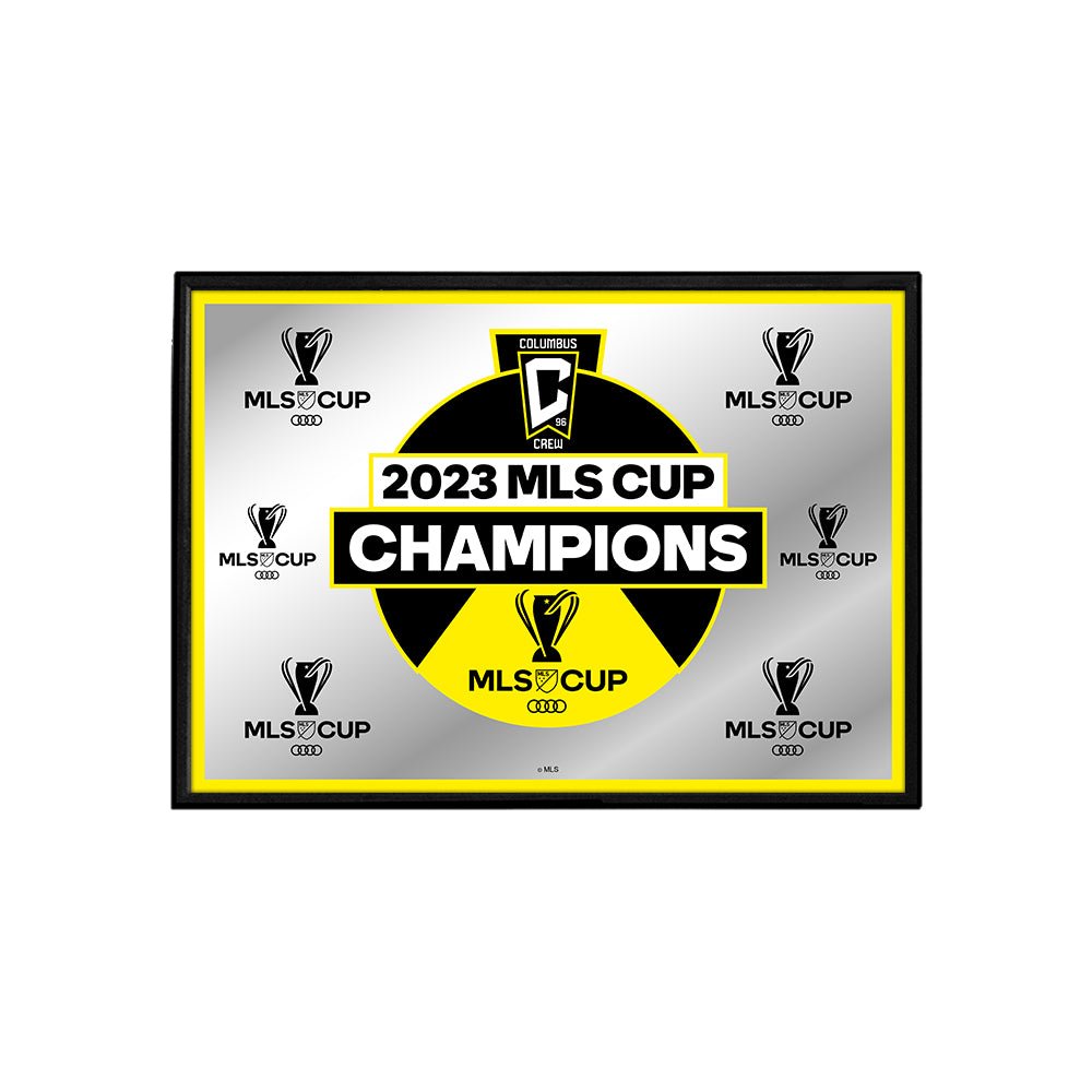 Columbus Crew: MLS Cup Champs - Framed Mirrored Wall Sign - The Fan-Brand